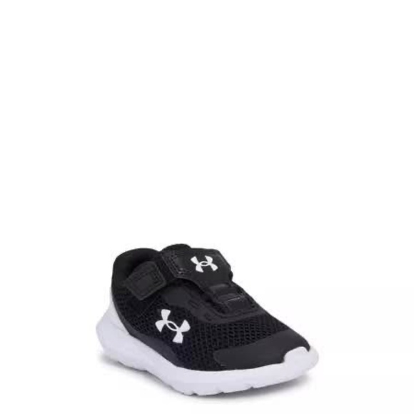 BRAND NEW boy toddler under armour outhustle velcro black shoes size 5 K - Picture 1 of 5